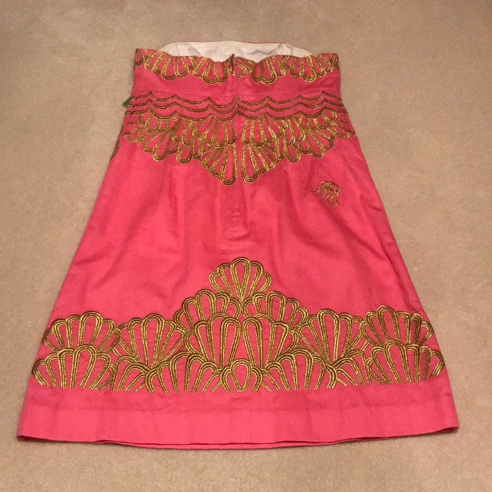 NWT Lilly Pulitzer pink embroidered Bowen dress size 0 - Picture 6 of 6